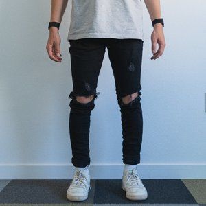 Represent Black Destroyer Denim